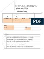 Prueba Unidad Fracciones