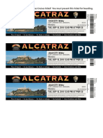 Official: This Is Your Alcatraz Cruises Ticket! You Must Present This Ticket For Boarding