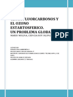 Los Clorofluocarbonos y El Ozono Estratosferico. 