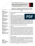 Genotype × Environment Interactions For Grain Yield in Pearl Millet (Pennisetum Glaucum (L.) R. BR.) .