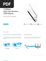 TL-WN722N (EU&US) 3.0 Datasheet PDF