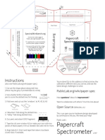 Papercraft Spectrometer: Instructions