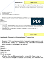 Exam: G325: Section A: Theoretical Evaluation of Production