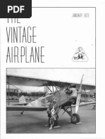 The Vintage Airplane Vol 1 No 2 Jan 1973