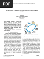 The Development of Multimedia in Foreign Linguistics Teaching For Higher Education