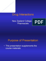 Drug Interactions: New Zealand College of Pharmacists