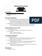 Teaching Resume