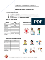 Ficha Bioantropometrica de Educacion Física