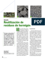 Reutilización de Residuos de Hormigón: Estudio