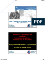 3. Comportamiento Sísmico Experimental de La Tabiquería