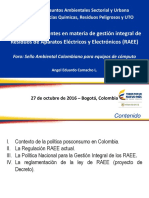 Regulaciones Vigentes Relacionadas 1residuos de Aparatos Eléctricos y Electrónicos (RAEE) - Angel Eduardo Camacho