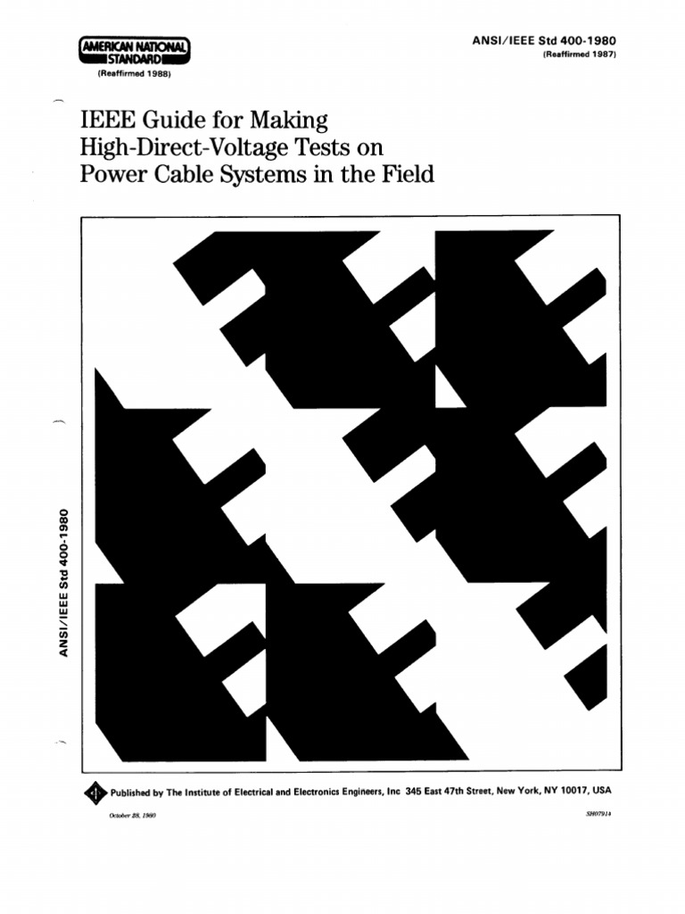 High-Voltage Cable Testing Guide | PDF | Capacitor | Insulator ...