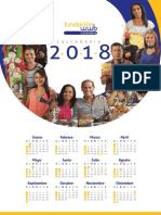 Calendario pared 2018 Fundación 