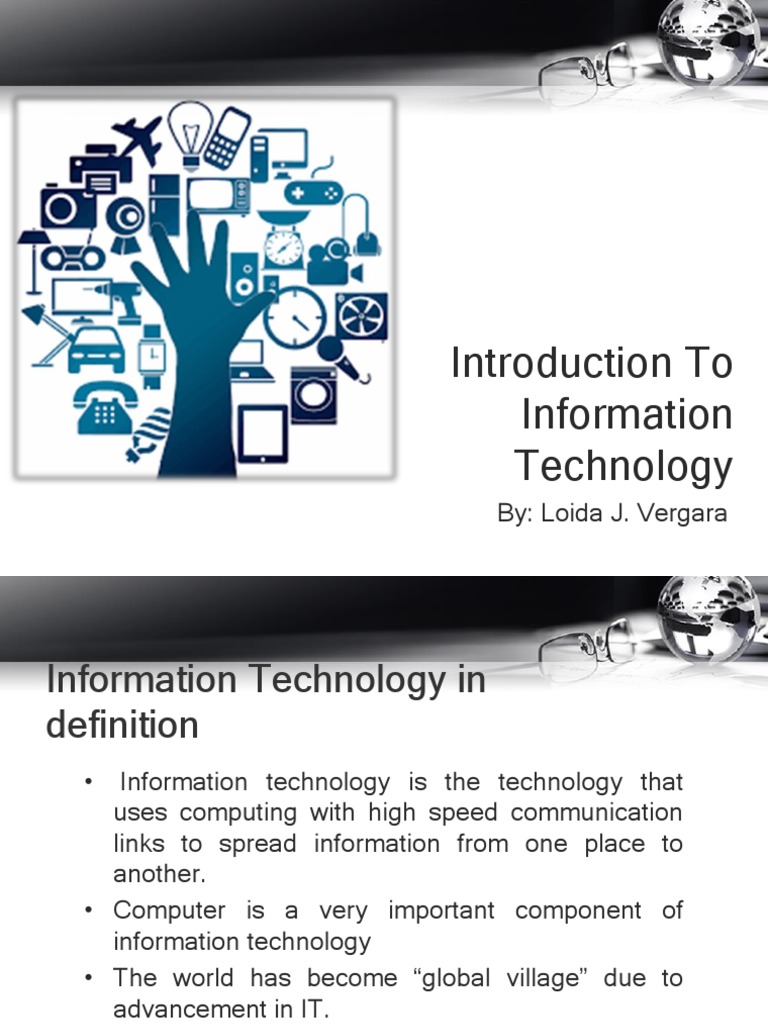 Overview of Information Technology Basics | PDF | Random Access Memory ...