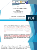 Cuentas Nacionales Y Ejercicio de Balanza de Pagos