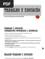 Aula Trabalho e Educacao