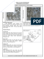 Hasil Analisa Petrografi: Kode Sampel: Lp.31/Nama Batuan: Napal Pasiran