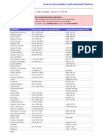 GlobalMeet Access Numbers PDF