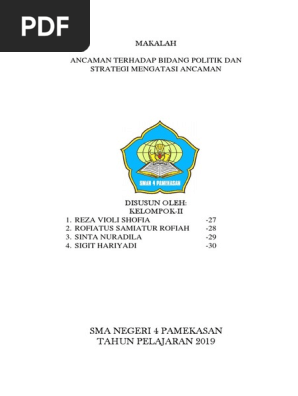 Ancaman Terhadap Bidang Politik Dan Strategi Mengatasi Ancaman3