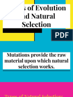 types of evolution and natural selection
