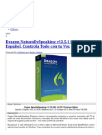 Dragon NaturallySpeaking v12.5.1 SP1 Premium Español, Controla Todo Con Tu Voz - IntercambiosVirtuales