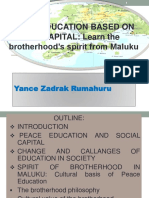 Peace Education Based on Social Capital
