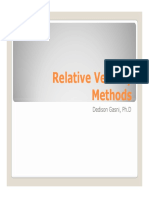 Relative Velocity Methods