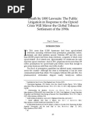 Death by 1000 Lawsuits: The Public Litigation in Response To The Opioid Crisis Will Mirror The Global Tobacco Settlement of The 1990s by Paul L. Keenan