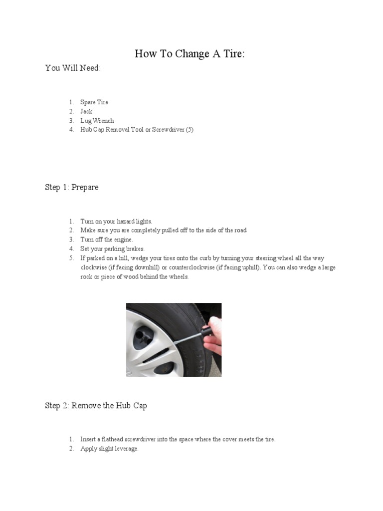 How To Change A Tire | PDF | Nut (Hardware) | Vehicle Technology