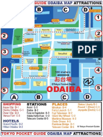 Odaiba Attractions Map