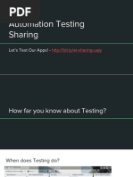 Automation Testing