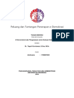 E-Demokrasi Peluang dan Tantangan