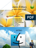 Business Ethics: What Businessmen Says