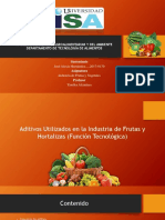 Aditivos Utilizados en La Industria de Frutas y Hortalizas 1