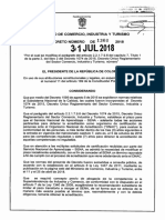 Decreto 1366 Del 31 de Julio de 2018