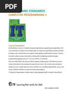 Strands and Standards: Computer Programming 1