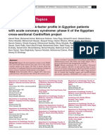 The Pattern of Risk-factor Profile in Eg