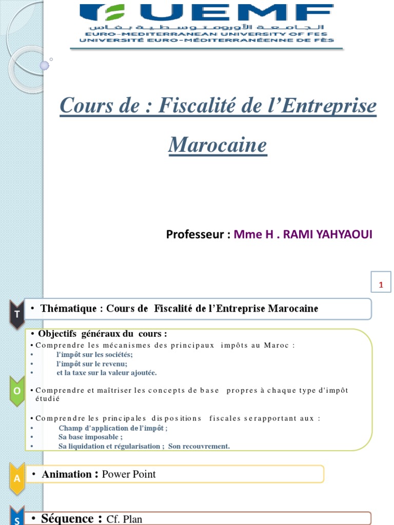 Fiscalité de l'Impôt sur le Revenu au Maroc | PDF | Impôt sur le revenu ...