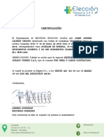 Certificado Laboral Et PDF