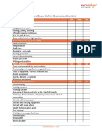 Behavioral Based Safety Observation Checklist: Ergonomics