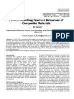 Factors Affecting Fracture Behaviour of Composite Materials: M. Davallo