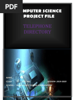 Class 12 Computer Science Project On Telephone Directory For C++