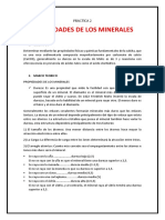 PRACTICA 2 Propiedades de Los Minerales