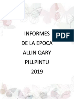 Informe Inicial Curso 2019 - Maestra Angela