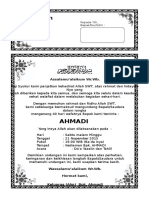 Contoh Surat Undangan Tahlil 40 100 1000 Hari Haul PDF