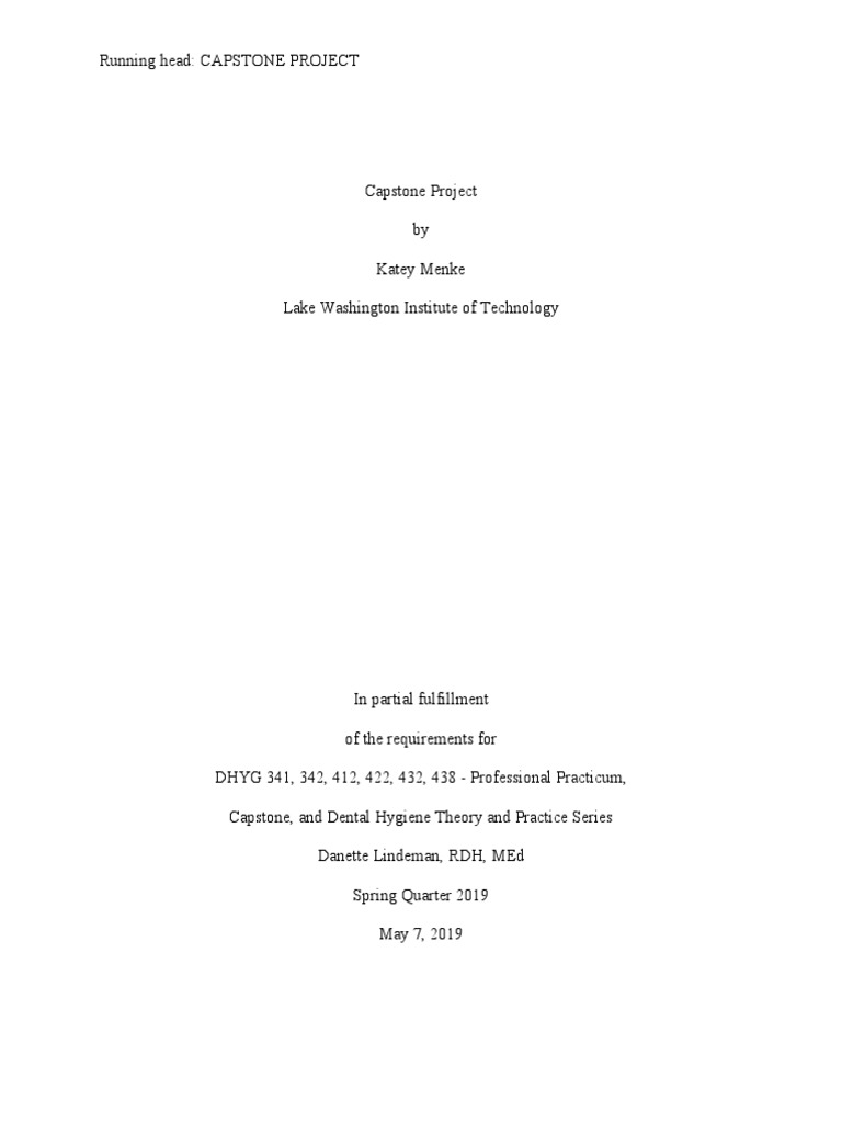 Capstone Project PDF Oral Hygiene Hypertension