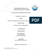 Informe Bioquímica N1 Normas de Bioseguridad y Materiales