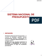 Sistema Nacional de Presupuesto..