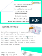 subjective and objective assessment