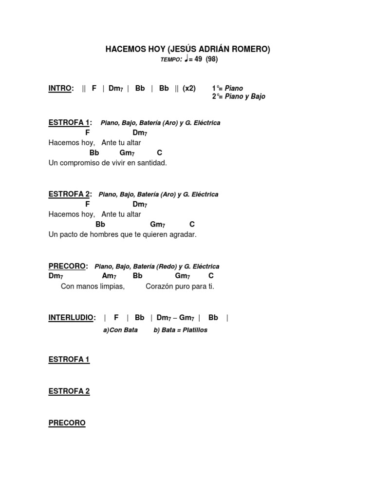 Hacemos Hoy Jesus A Romero hacemos hoy jesus a romero